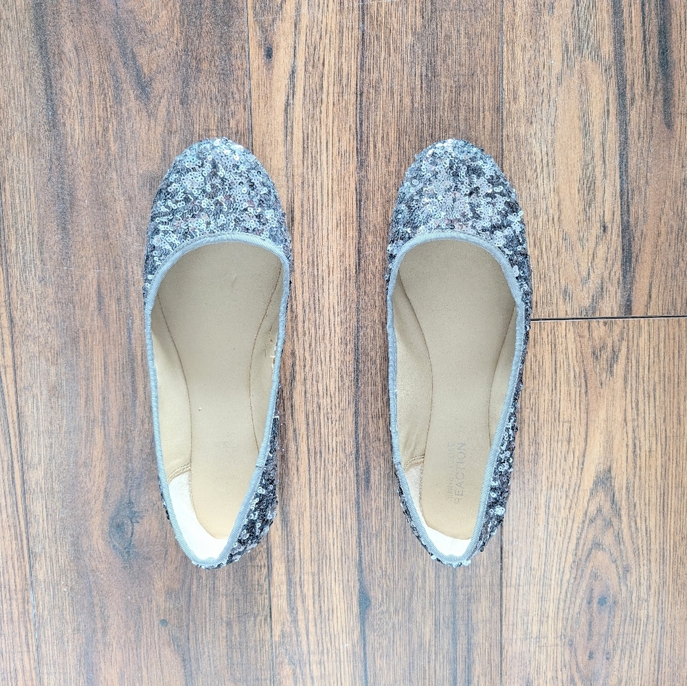 Kenneth Cole Reaction Sequin Ballet Flats | Size 8 | Like New